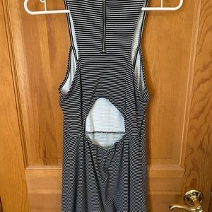 AE Size Medium Striped Skater Dress